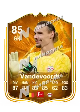 Maarten Vandevoordt, Star Performer card, rated 85