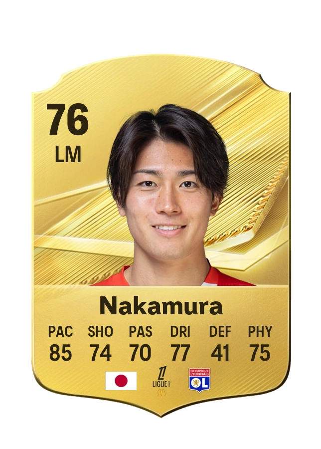 Keito Nakamura, Common kartı, reyting 76