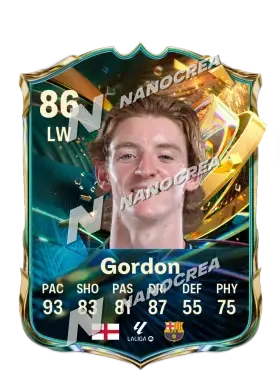 Anthony Gordon, Destined for Glory card, rated 86