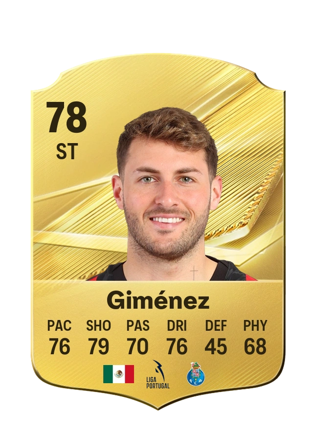 Santiago Giménez, Common kartı, reyting 78