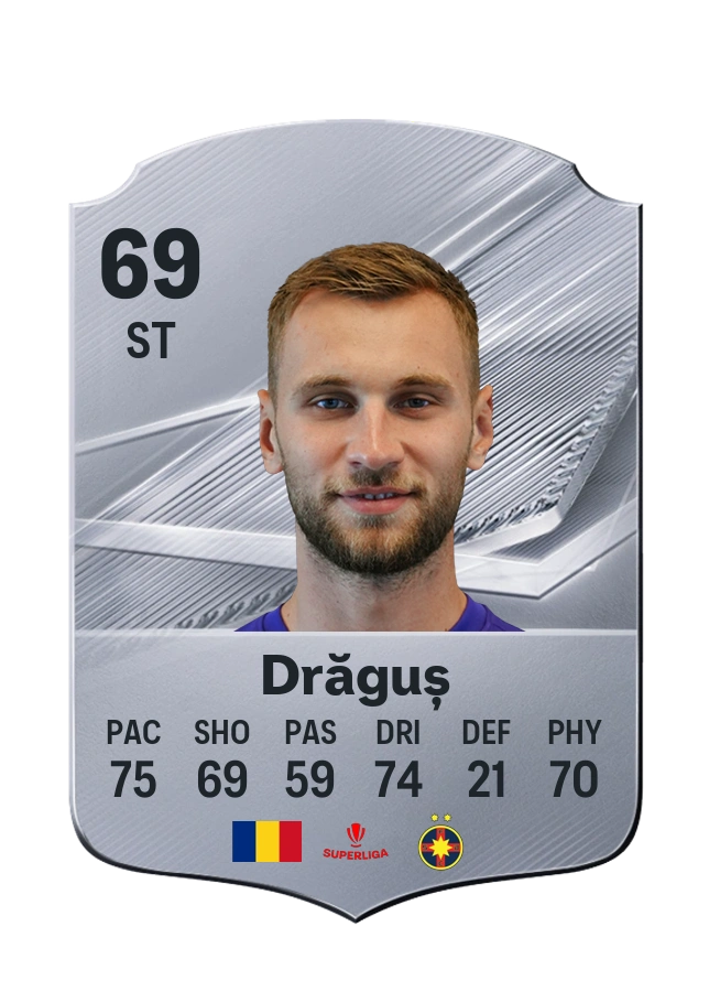 Denis Drăguș, Common card, rated 69