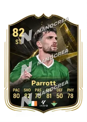 Troy Parrott, Team of the Week card, rated 82