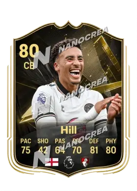 James Hill, Team of the Week kartı, reyting 80