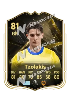Konstantinos Tzolakis, Team of the Week kartı, reyting 81