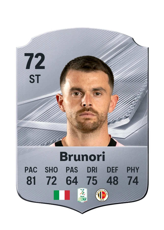 Matteo Brunori, Common card, rated 72