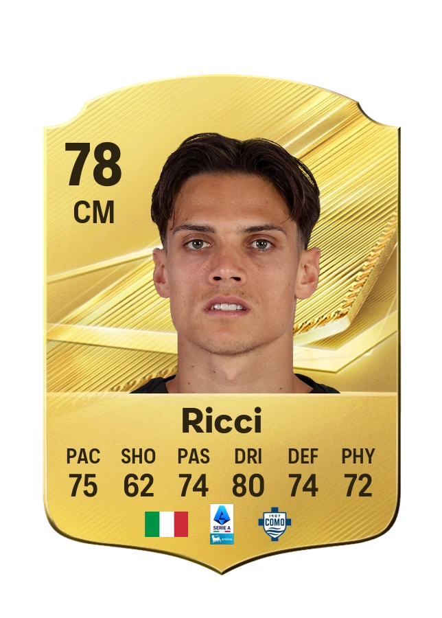 Samuele Ricci, karta Common, ocena 78