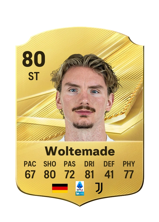 Nick Woltemade, Common card, rated 80