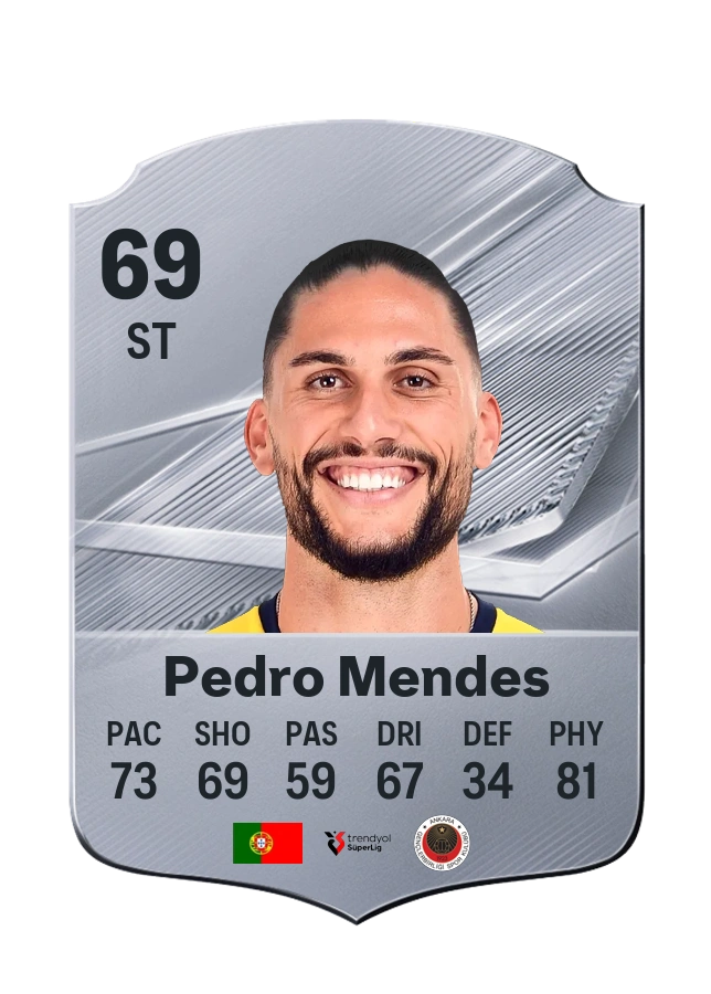 Pedro Mendes, Common card, rated 69