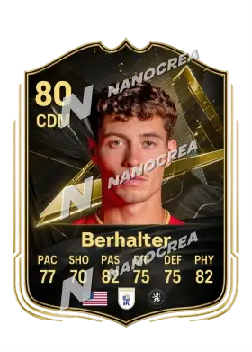 Sebastian Berhalter, Team of the Week card, rated 80