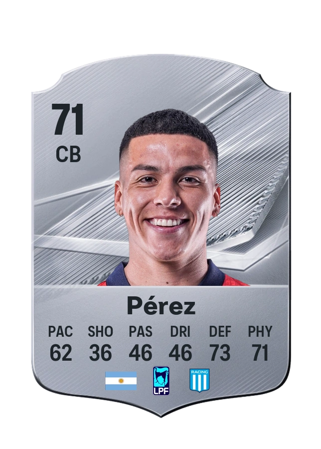 Matías Pérez, Common card, rated 71