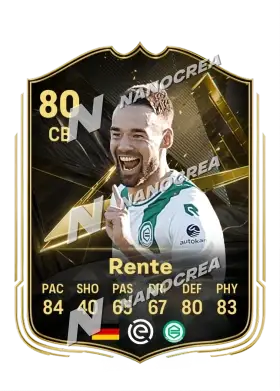 Marco Rente, Team of the Week card, rated 80
