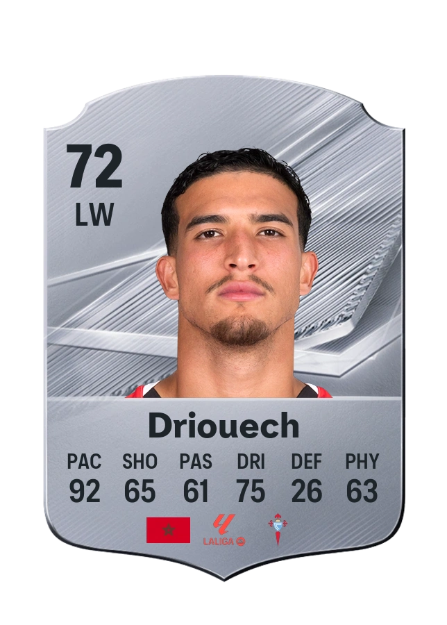Couhaib Driouech, Common kartı, reyting 72