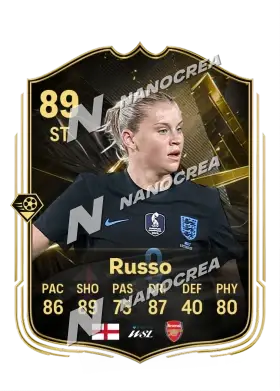 Team of the Week-Karte von Alessia Russo, Wertung 89