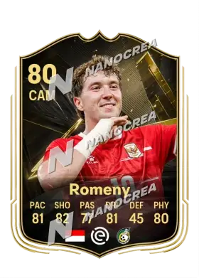 Team of the Week-Karte von Ole Romeny, Wertung 80