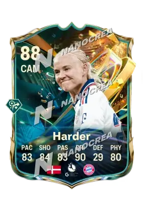 Pernille Harder, Destined for Glory card, rated 88