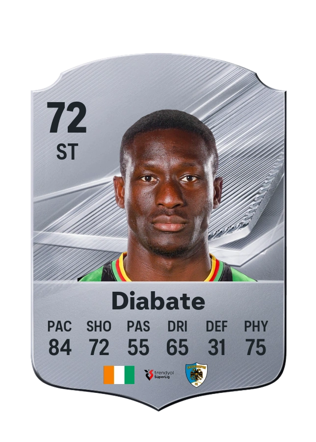 Ibrahim Diabate, Common card, rated 72