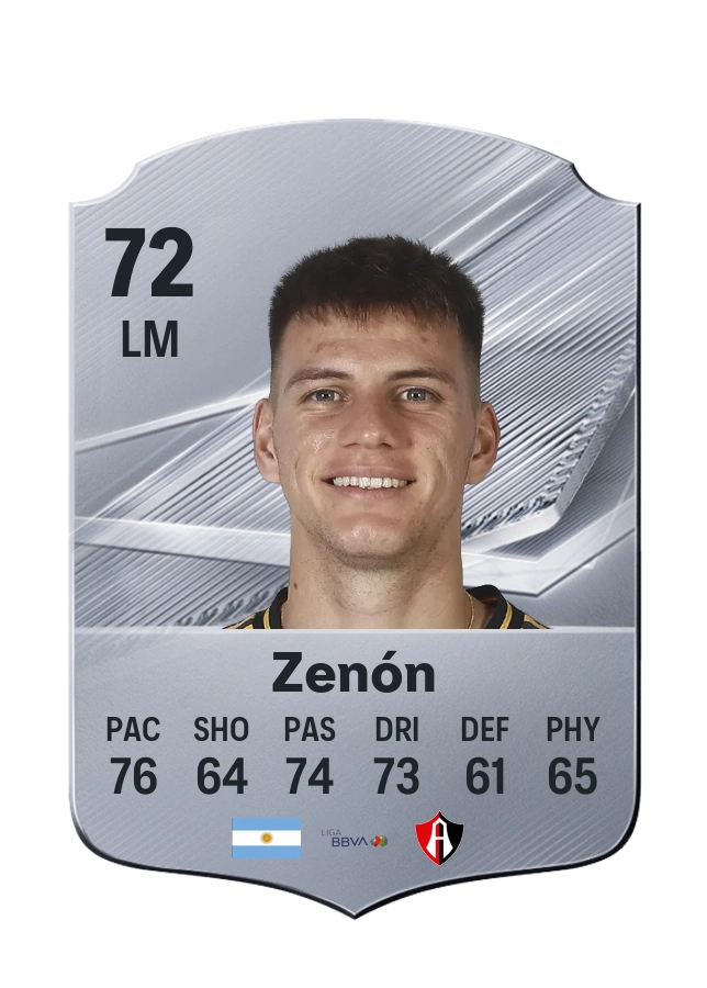 Kevin Zenón, Common-kaart, rating 72