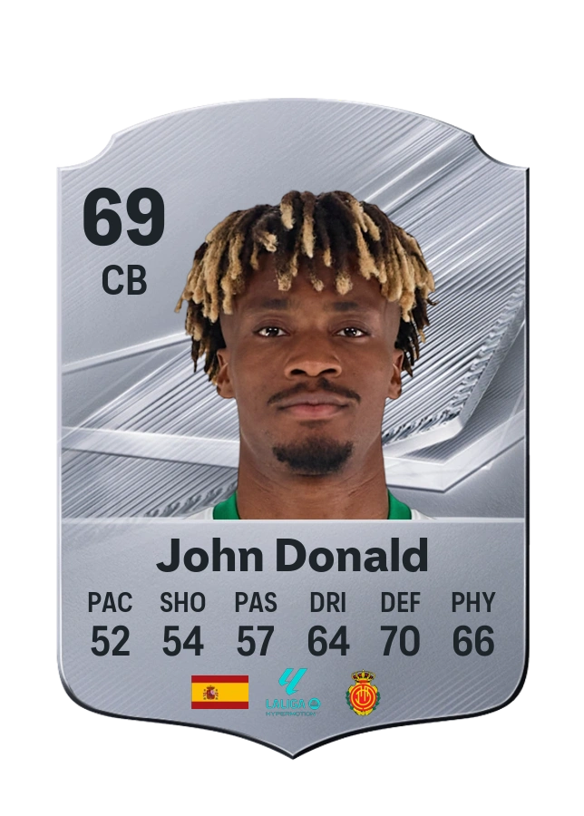 John Donald, Common card, rated 69