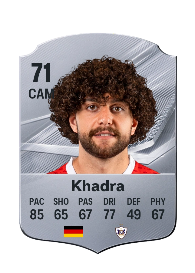 Reda Khadra, Common card, rated 71
