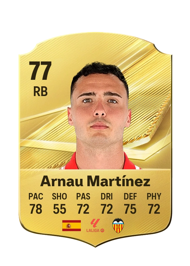 Arnau Martínez, Common card, rated 77