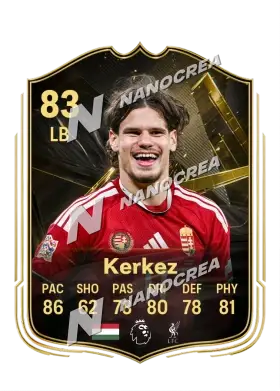 Carta Team of the Week di Milos Kerkez, valutazione 83