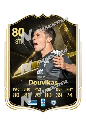 Tasos Douvikas, karta Team of the Week, ocena 80