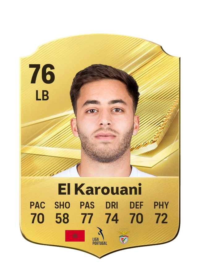 Souffian El Karouani, Common kartı, reyting 76