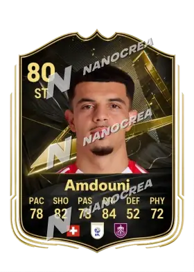 Carta Team of the Week di Zeki Amdouni, valutazione 80