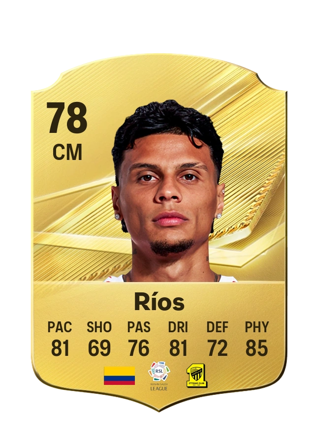 Richard Ríos, Common card, rated 78