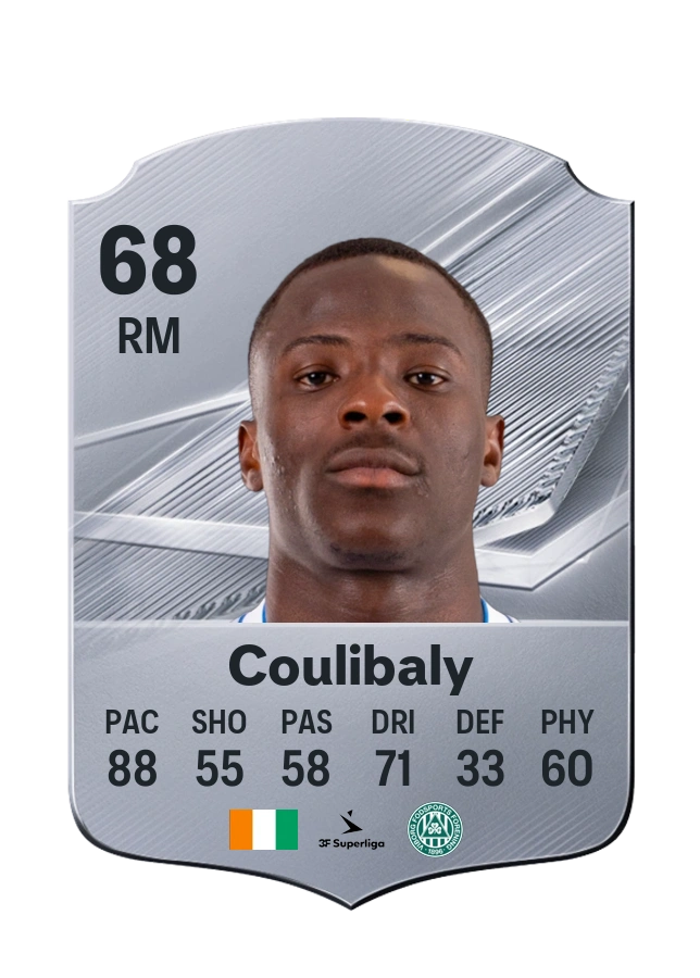 Carta Common di Lasso Coulibaly, valutazione 68