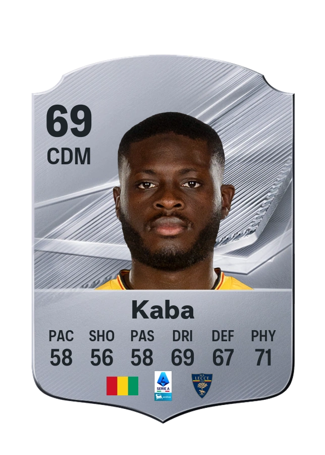 Mohamed Kaba, Common card, rated 69