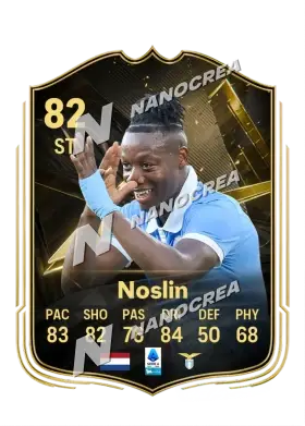 Team of the Week-Karte von Tijjani Noslin, Wertung 82