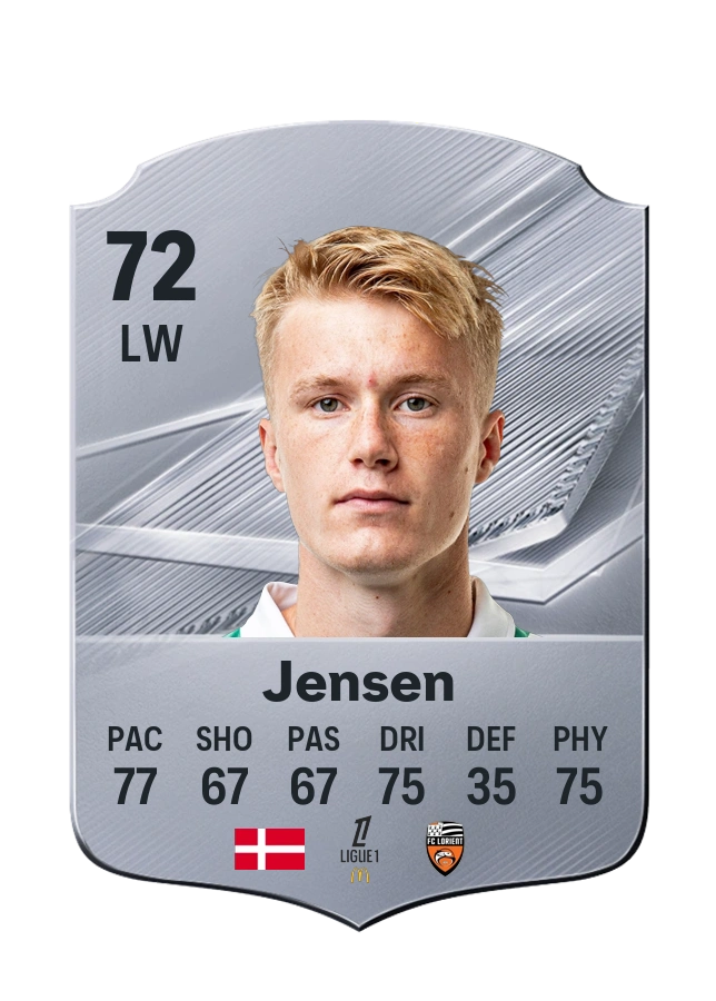 Isak Jensen, Common kartı, reyting 72