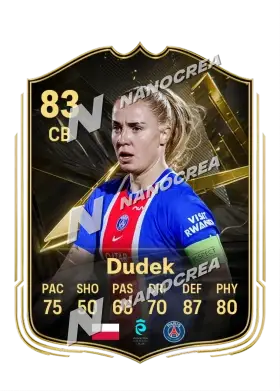 Paulina Dudek, Team of the Week card, rated 83