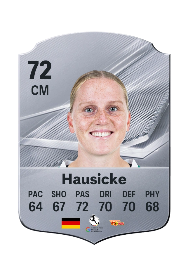 Lina Hausicke, Common-kaart, rating 72