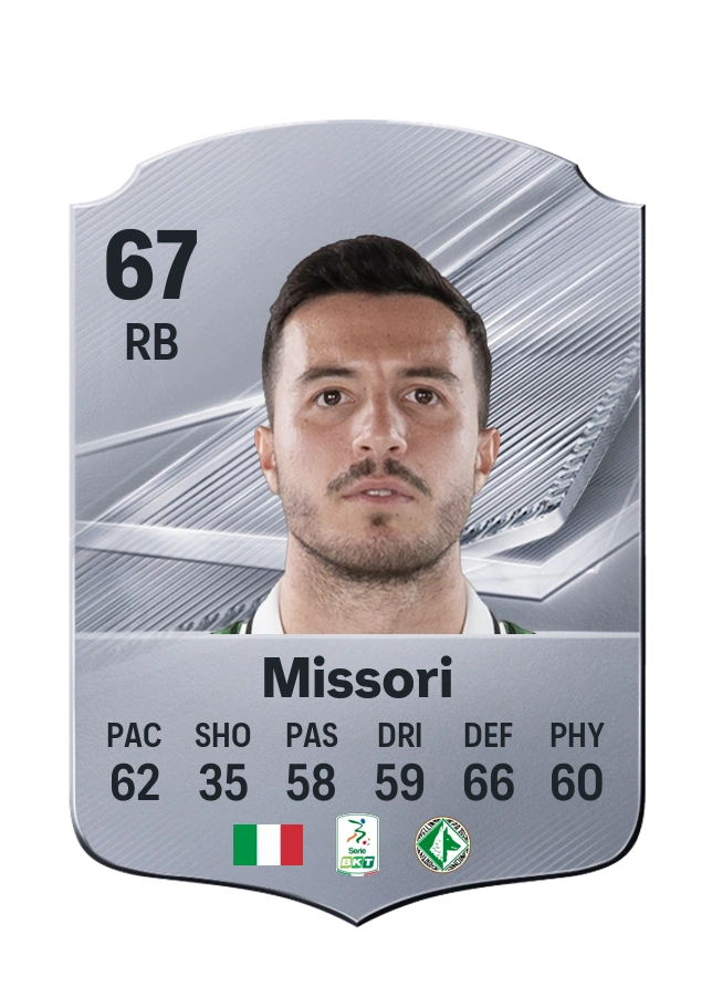 Filippo Missori, Common-kaart, rating 67