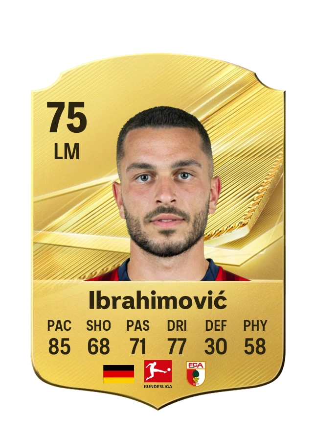 Arijon Ibrahimović, Common card, rated 75