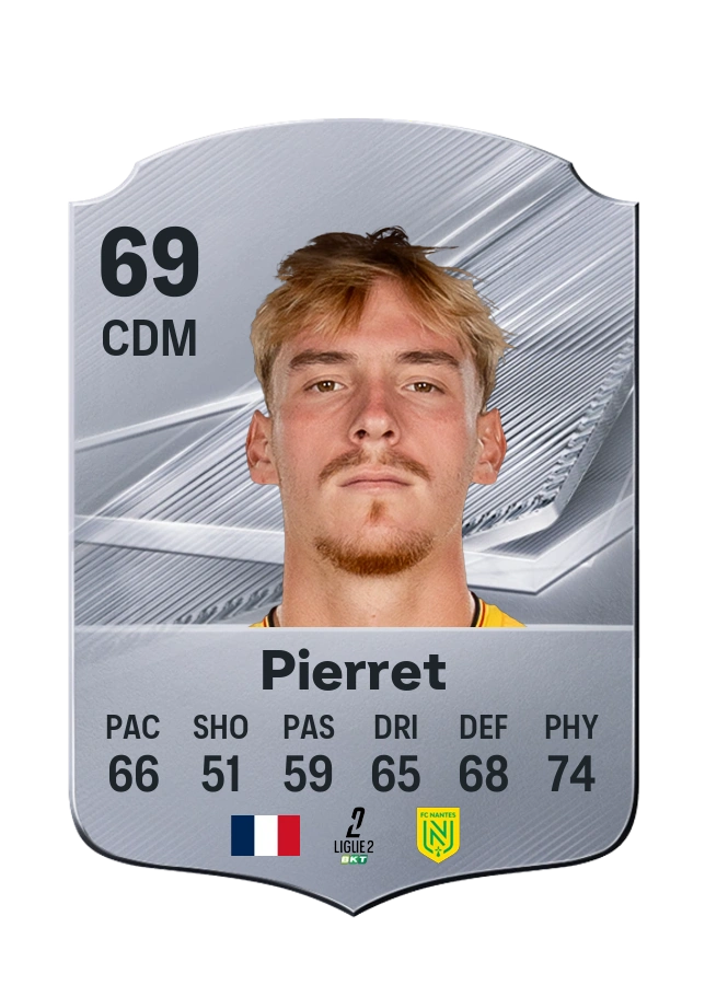 Balthazar Pierret, Common card, rated 69