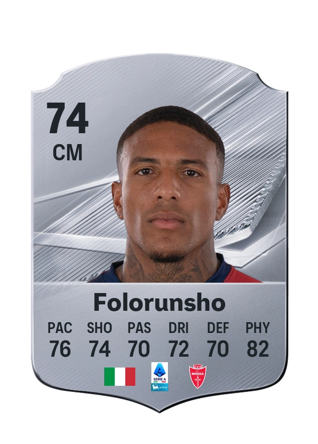 Michael Folorunsho, Common kartı, reyting 74