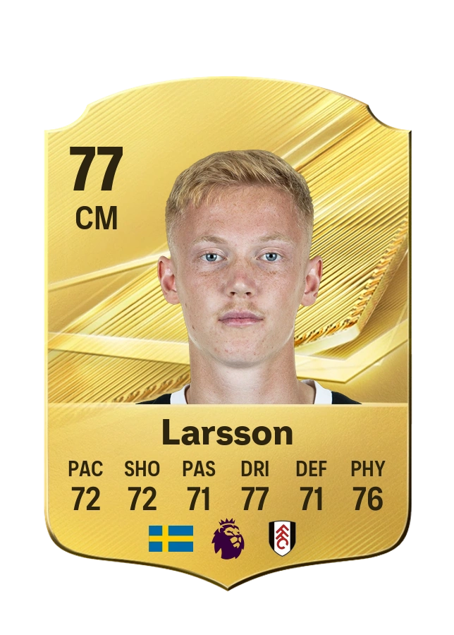 Hugo Larsson, Common card, rated 77