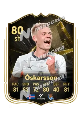 Carta Team of the Week di Orri Óskarsson, valutazione 80