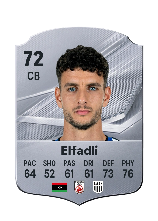 Daniel Elfadli, Common card, rated 72