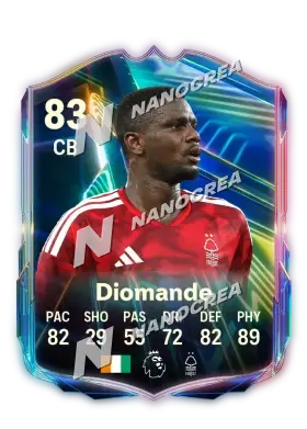 Carta Ones to Watch di Ousmane Diomande, valutazione 83