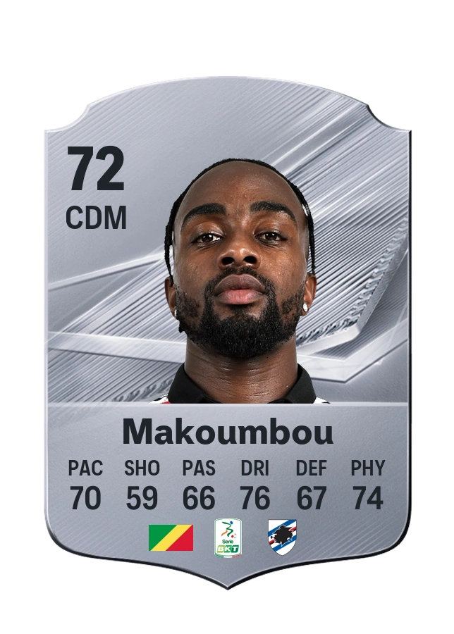 Carta Common de Antoine Makoumbou, valoración 72