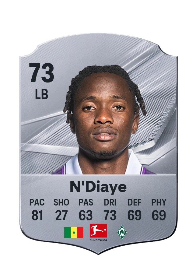Carta Common di Moussa N'Diaye, valutazione 73