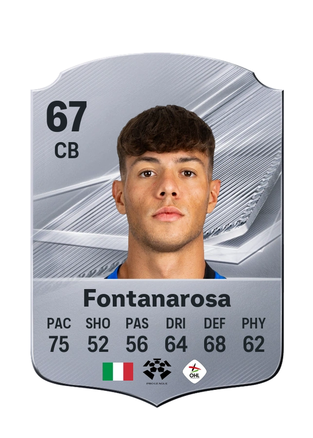Carta Common de Alessandro Fontanarosa, valoración 67