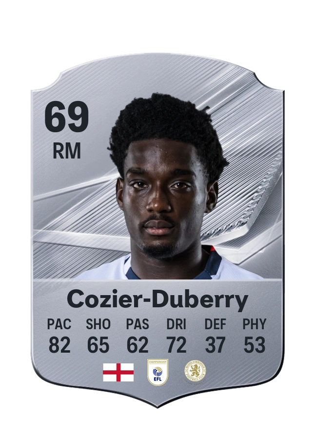 Amario Cozier-Duberry، بطاقة Common، بتقييم 69