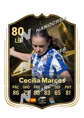Cecilia Marcos, Team of the Week card, rated 80