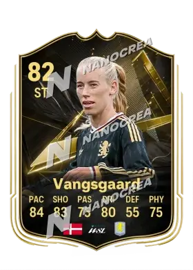 Amalie Vangsgaard, karta Team of the Week, ocena 82