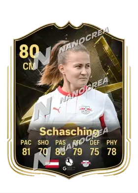 Annabel Schasching, Team of the Week card, rated 80